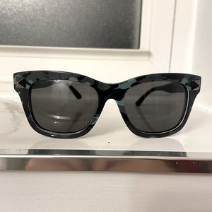 VALENTINO Army Green Sunglasses - NEW & NEVER USED w/ minor staining